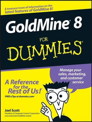 cover image of GoldMine 8 For Dummies